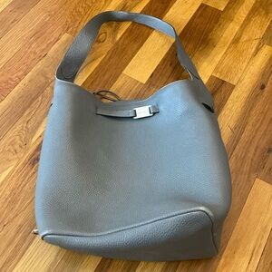 Peter Kent Women’s Gray Leather Bag OS